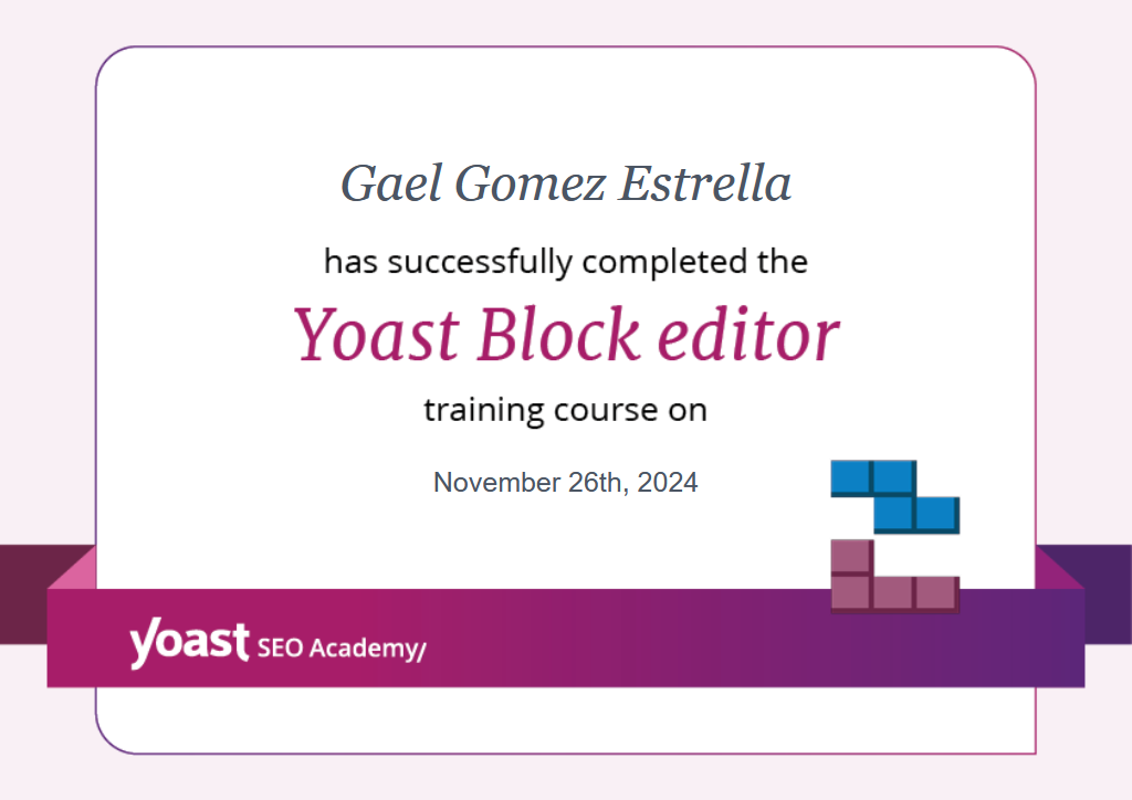 Yoast Certification: Block Editor